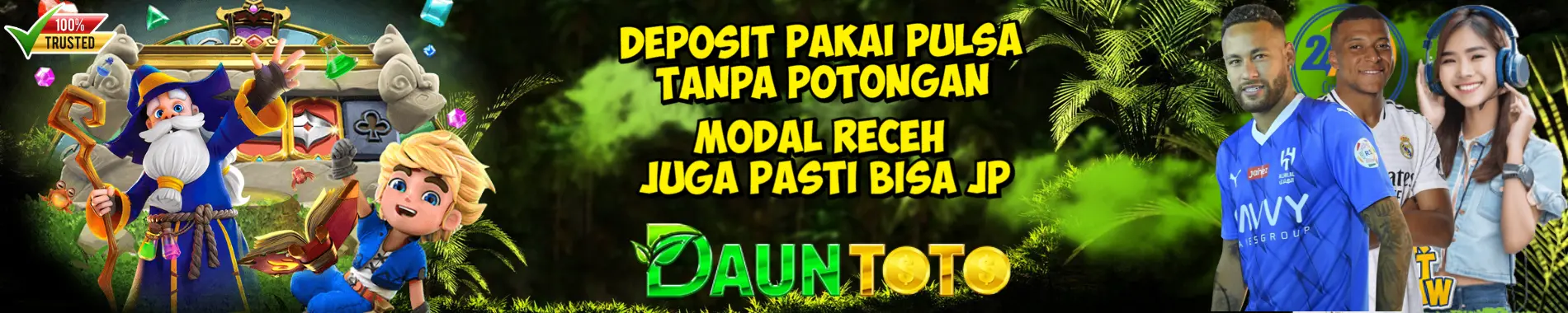 deposit pulsa tanpa potongan dauntoto